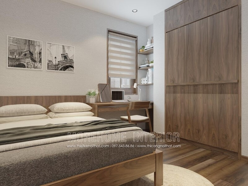 Thiết kế tủ quần áo gỗ óc chó