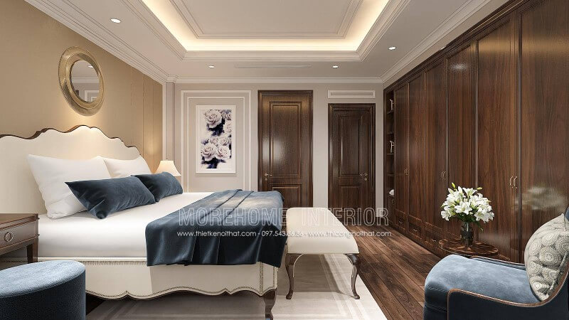 Thiết kế tủ quần áo gỗ óc chó