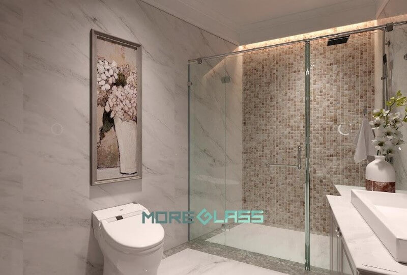 Thiết kế phòng tắm nhỏ đơn giản tính tế là xu hướng được nhiều hộ gia đình ưa chuộng.