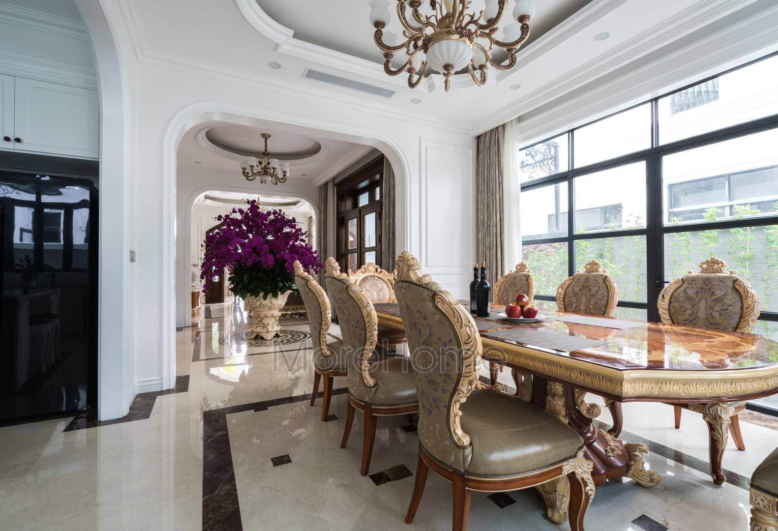 Mẫu bàn ăn tân cổ điển tinh tế và sang trọng