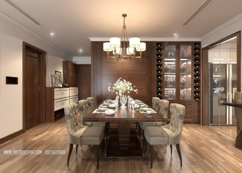 Mẫu bàn ăn tân cổ điển tinh tế và sang trọng