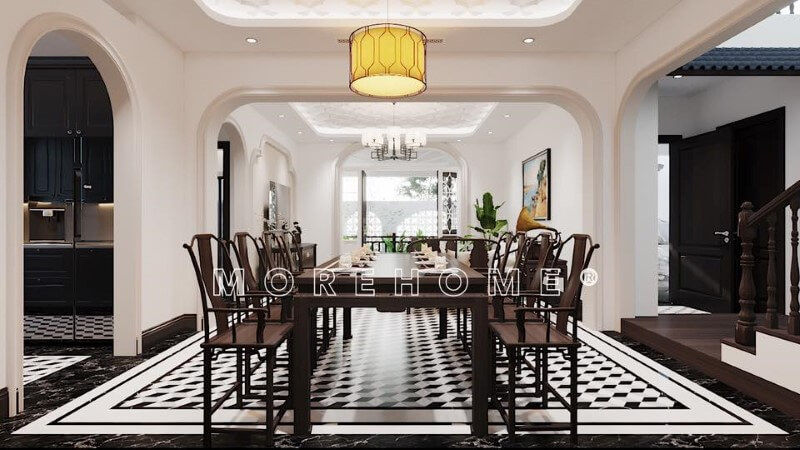 Mẫu bàn ăn tân cổ điển tinh tế và sang trọng