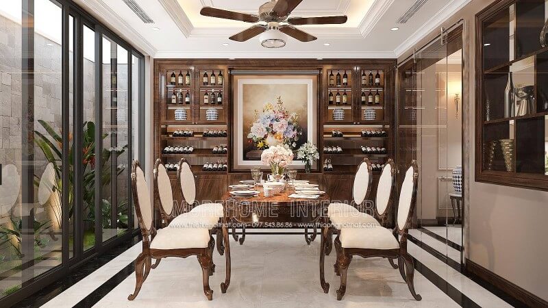 Mẫu bàn ăn tân cổ điển tinh tế và sang trọng