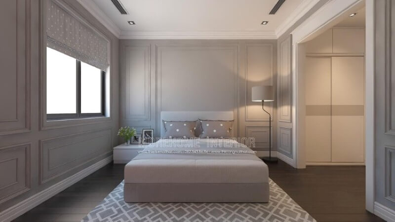 Mẫu giường ngủ hiện đại với khung gỗ tự nhiên bọc nỉ toàn bộ, mang đến vẻ đẹp sang trọng và độc đáo cho khu vực nghỉ ngơi của gia chủ