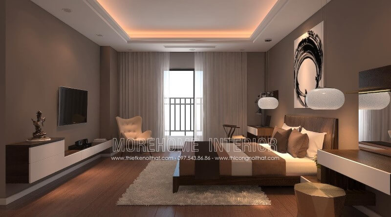  Mẫu giường ngủ gỗ óc chó tự nhiên sang trọng