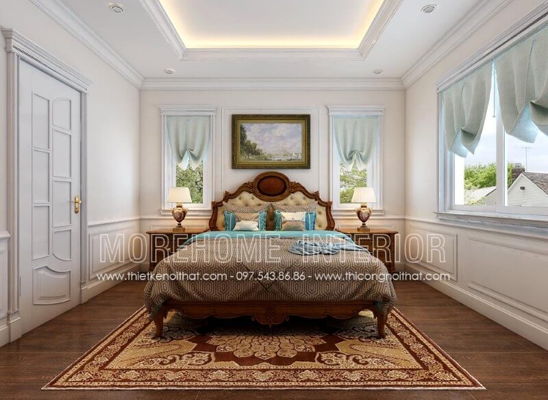  Mẫu giường ngủ gỗ óc chó tự nhiên sang trọng