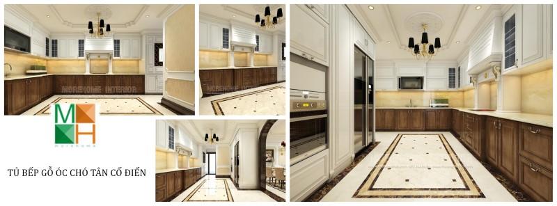 Bạn đang băn khoăn mức chi phí để thiết kế tủ bếp gỗ óc chó cao cấp tân điển là bao nhiêu tiền? Hãy đến với Nội thất MoreHome để được tư vấn nhé. Thiết kế nội thất đồ gỗ óc chó