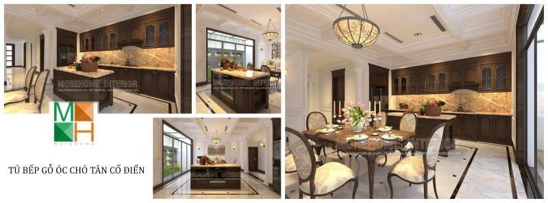 Để có được mẫu tủ bếp gỗ óc chó chất lượng thì cần sự sáng tạo trong thiết kế, kinh nghiệm trong sản xuất. Thiết kế nội thất đồ gỗ óc chó