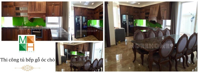 Đến với nội thất Morehome bạn sẽ được nhận quá trình sản xuất lắp đặt sản phẩm gỗ óc chó chuyên nghiệp, tỷ mỷ. Thiết kế nội thất đồ gỗ óc chó