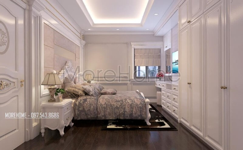 Nội thất phòng ngủ màu trắng Nội thất phòng ngủ màu trắng