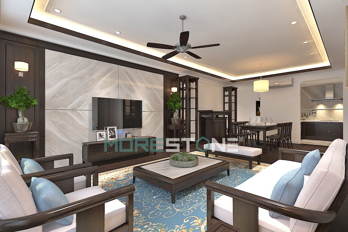 đá ốp phòng khách cao cấp