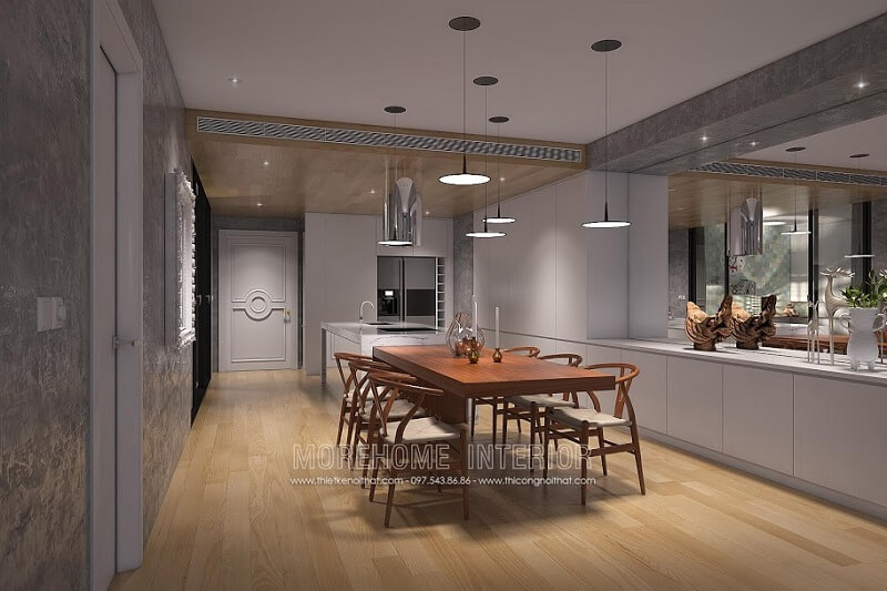 Không gian phòng ăn sang trọng vớ bộ bàn ăn gỗ đẹp theo phong cách Châu Âu độc đáo mẫu bàn ăn gỗ tự nhiên cao cấp cho phòng ăn sang trọng