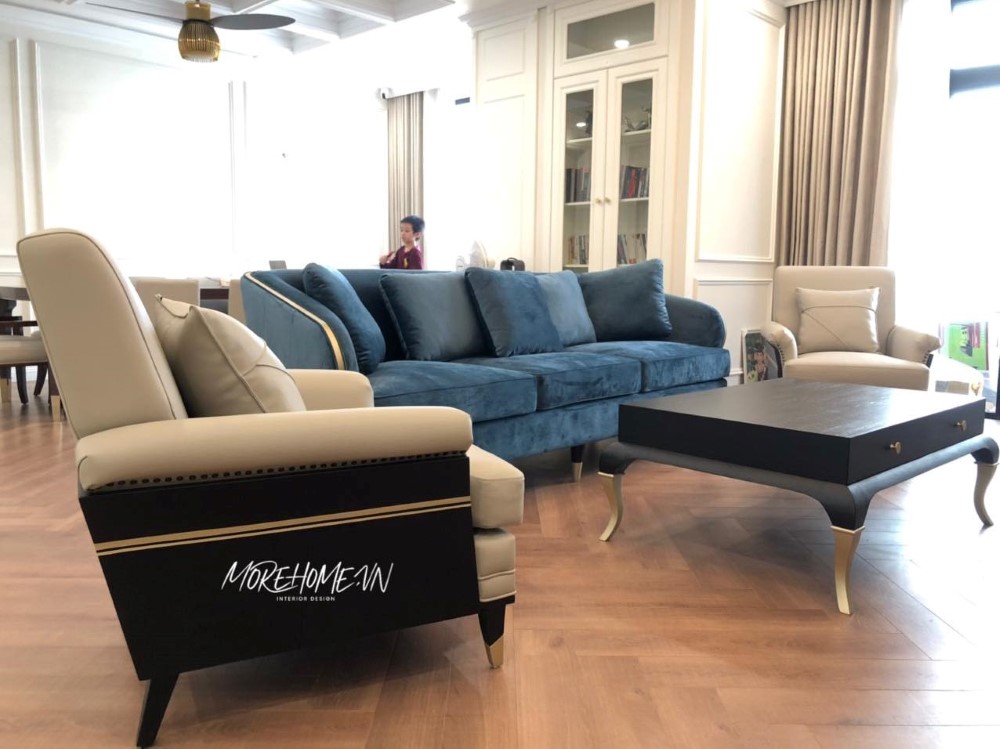 Sofa gỗ nỉ