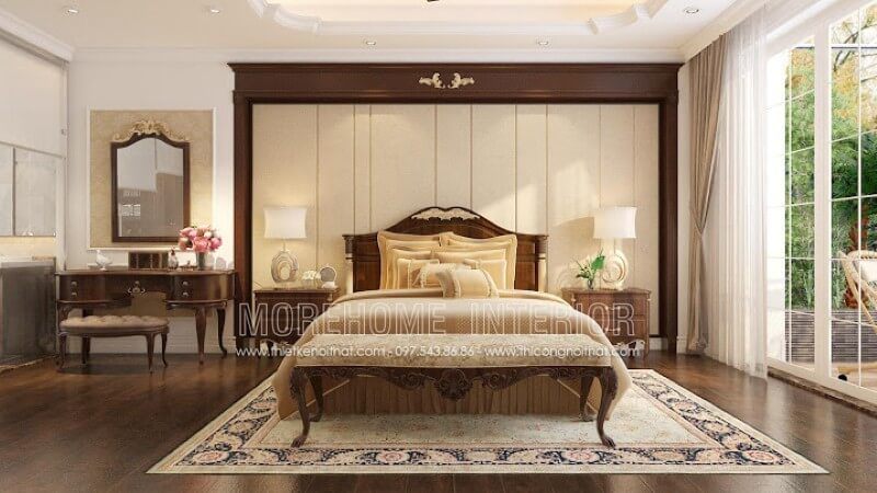 Bàn trang điểm gỗ óc chó kiểu dáng tân cổ điển rất đa dạng về cách thiết kế và sản xuất. do vậy, bạn có thể thoái mái trong việc lựa chọn mẫu bàn trang điểm nào cho phù hợp với phòng ngủ của bạn. Tại đây, Morehome gợi ý bạn mẫu bàn trang điểm gỗ óc chó tân cổ điển đẹp tinh tế cho không gian nội thất phòng ngủ biệt thự.