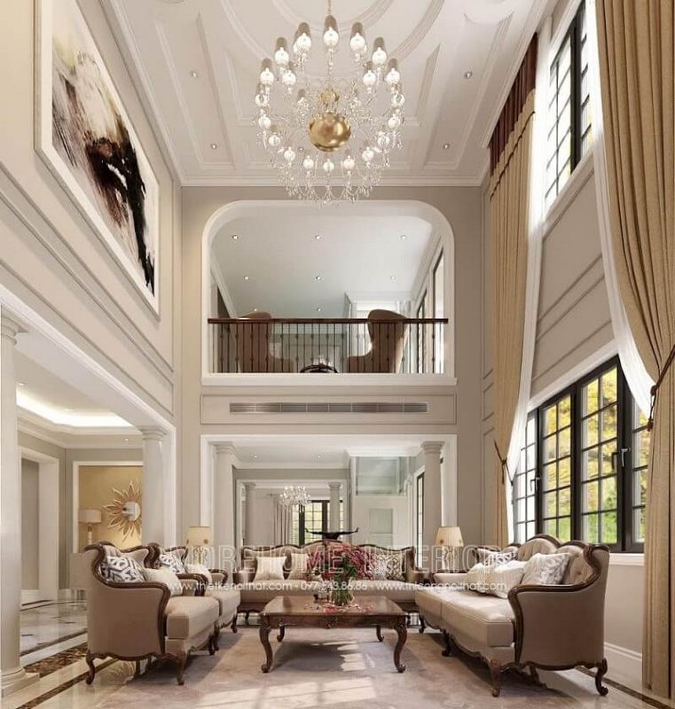 Thiết kế sofa gỗ óc chó tân cổ điển cho biệt thự cao cấp tại Splendora