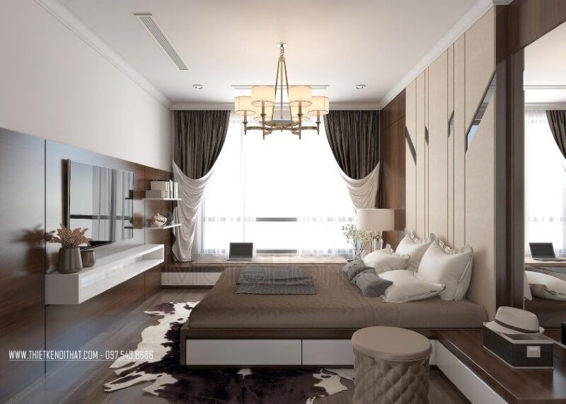 Nội thất gỗ công nghiệp hiện đại, đơn giản nhưng toát lên vẻ hiện đại và thu hút, xóa tan sự đơn thuần, buồn tẻ