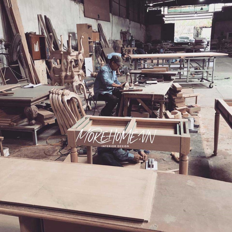 nội thất chung cư gỗ óc chó