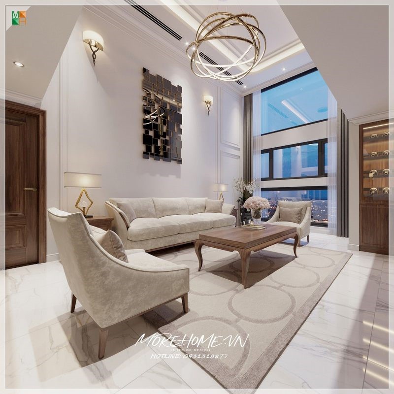 sofa gỗ sồi giả vân óc chó