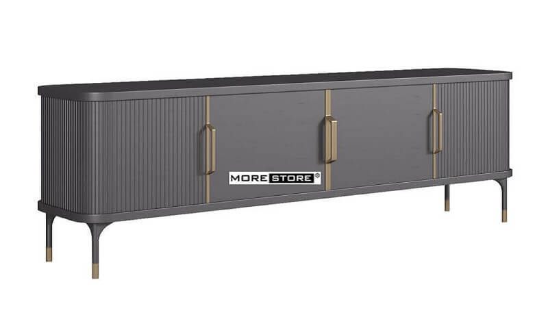 Mẫu kệ ti vi sang chảng 4 cánh với thiết kế độc đáo chân sắt, đang được thịnh hành hiện nay