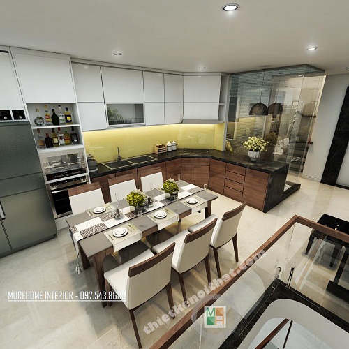 Thiết kế nội thất gỗ óc chó