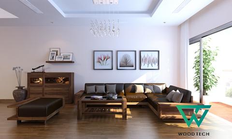 Bộ bàn ghế gỗ óc chó phòng khách Bộ bàn ghế gỗ óc chó phòng khách