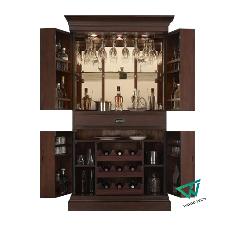 Mẫu tủ rượu gỗ óc chó đẹp sang Mẫu tủ rượu gỗ óc chó đẹp sang