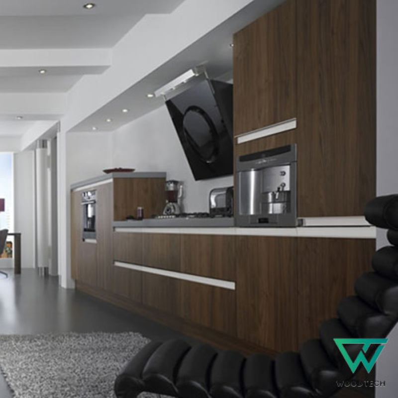 Tổng hợp các mẫu tủ bếp gỗ óc chó đẹp sang mới nhất 2017