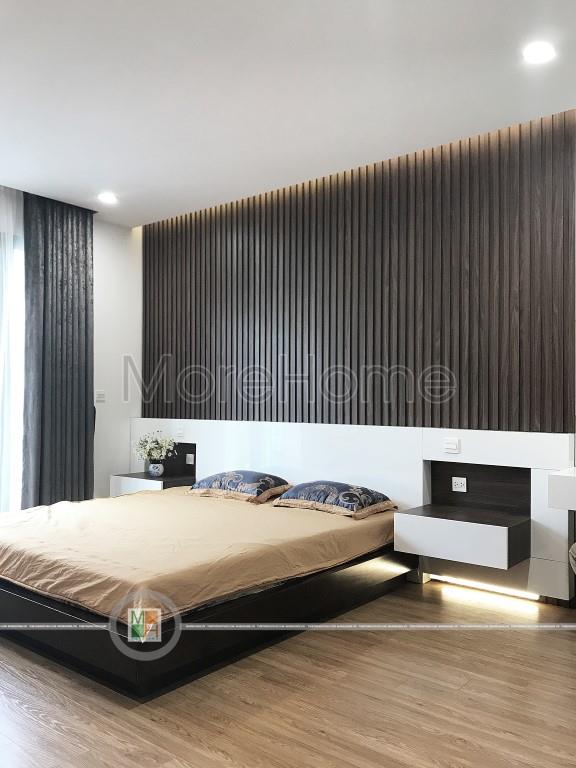 Giường gỗ óc chó hiện đại Giường gỗ óc chó hiện đại