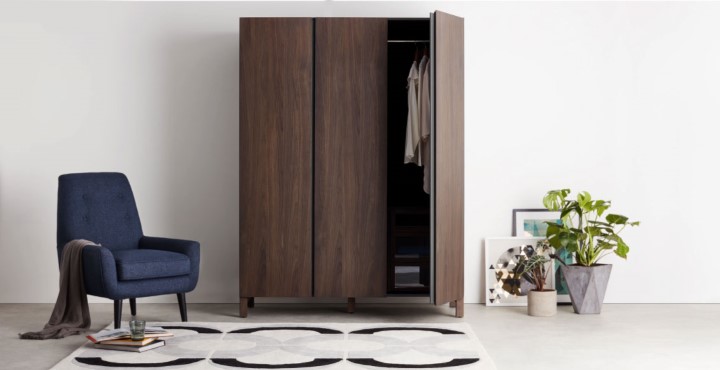 Tủ quần áo gỗ óc chó Tủ quần áo gỗ óc chó