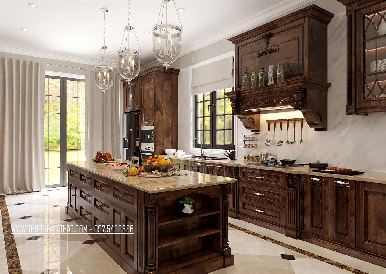 Morehome trình làng các mẫu tủ bếp gỗ óc chó mới nhất Morehome trình làng các mẫu tủ bếp gỗ óc chó mới nhất