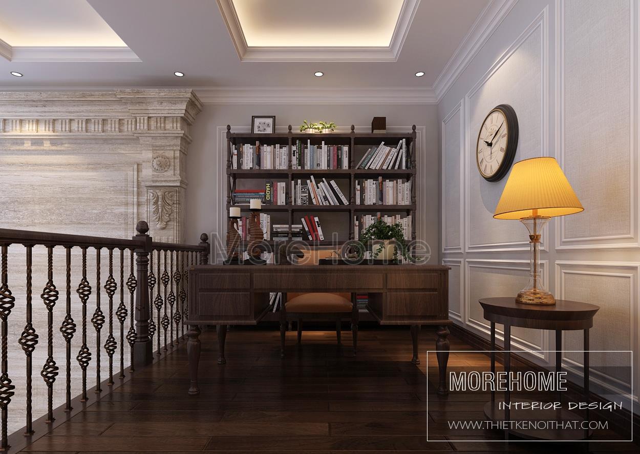 Các mẫu thiết kế nội thất gỗ óc chó phòng làm việc thêm ấn tượng