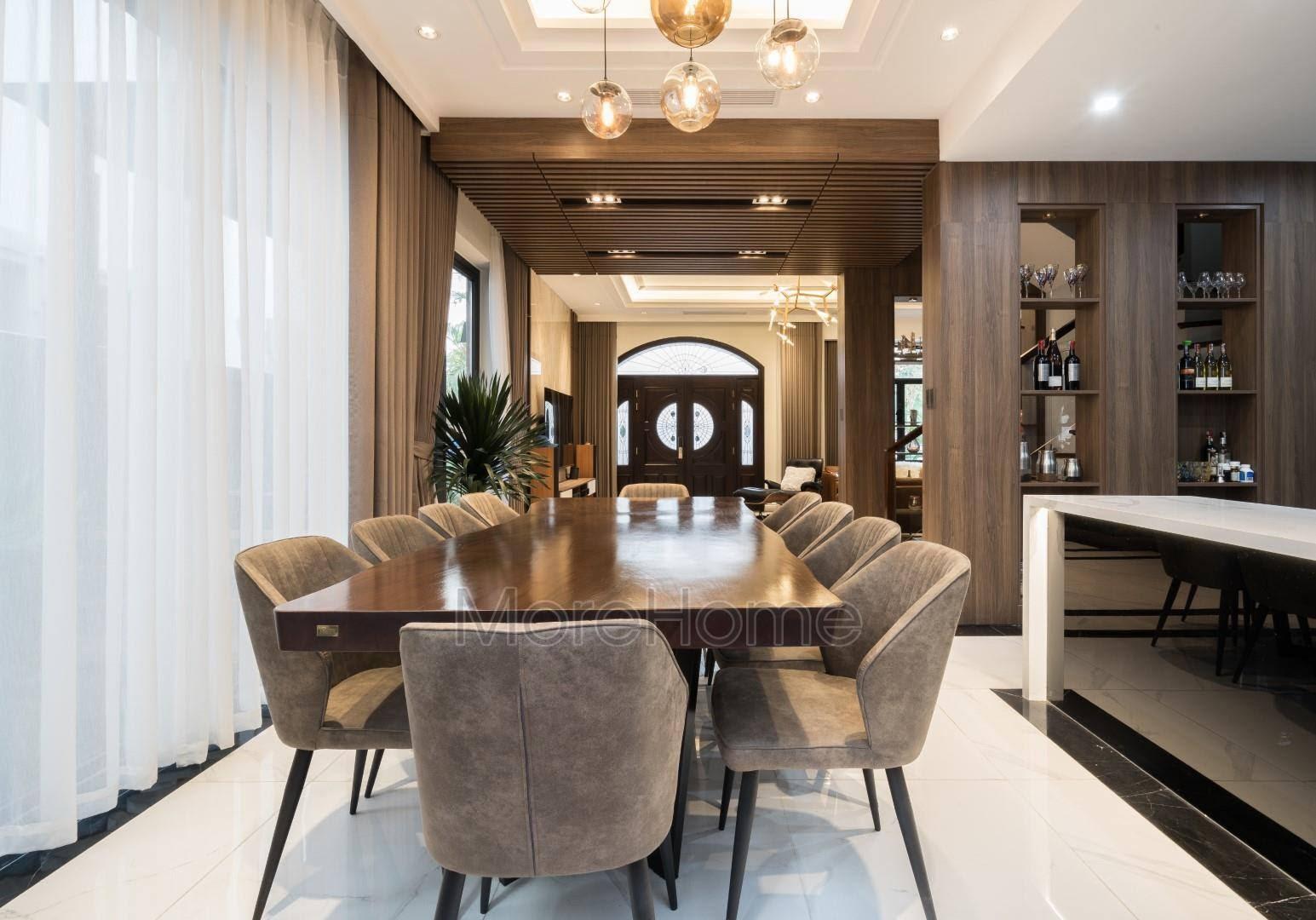 Trang trí nhà ngày Tết với đồ nội thất gỗ óc chó