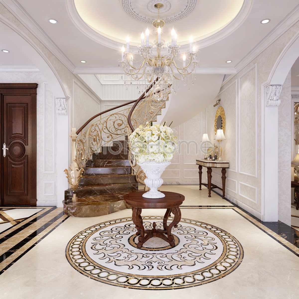 Giới thiệu các mẫu cầu thang gỗ óc chó đa phong cách sang trọng và đẳng cấp Giới thiệu các mẫu cầu thang gỗ óc chó đa phong cách sang trọng và đẳng cấp