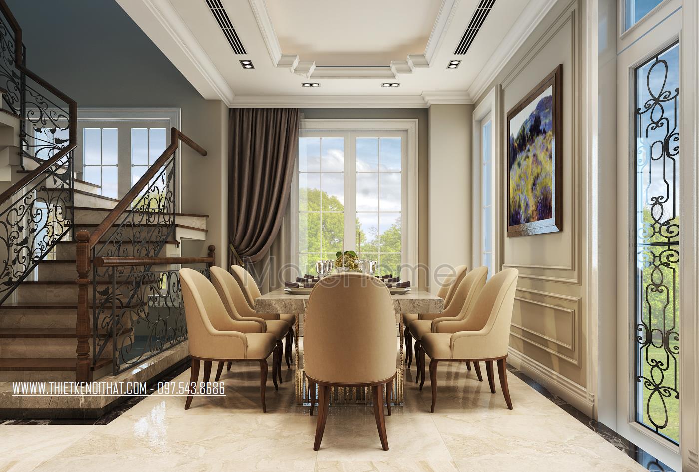 Giới thiệu các mẫu cầu thang gỗ óc chó đa phong cách sang trọng và đẳng cấp