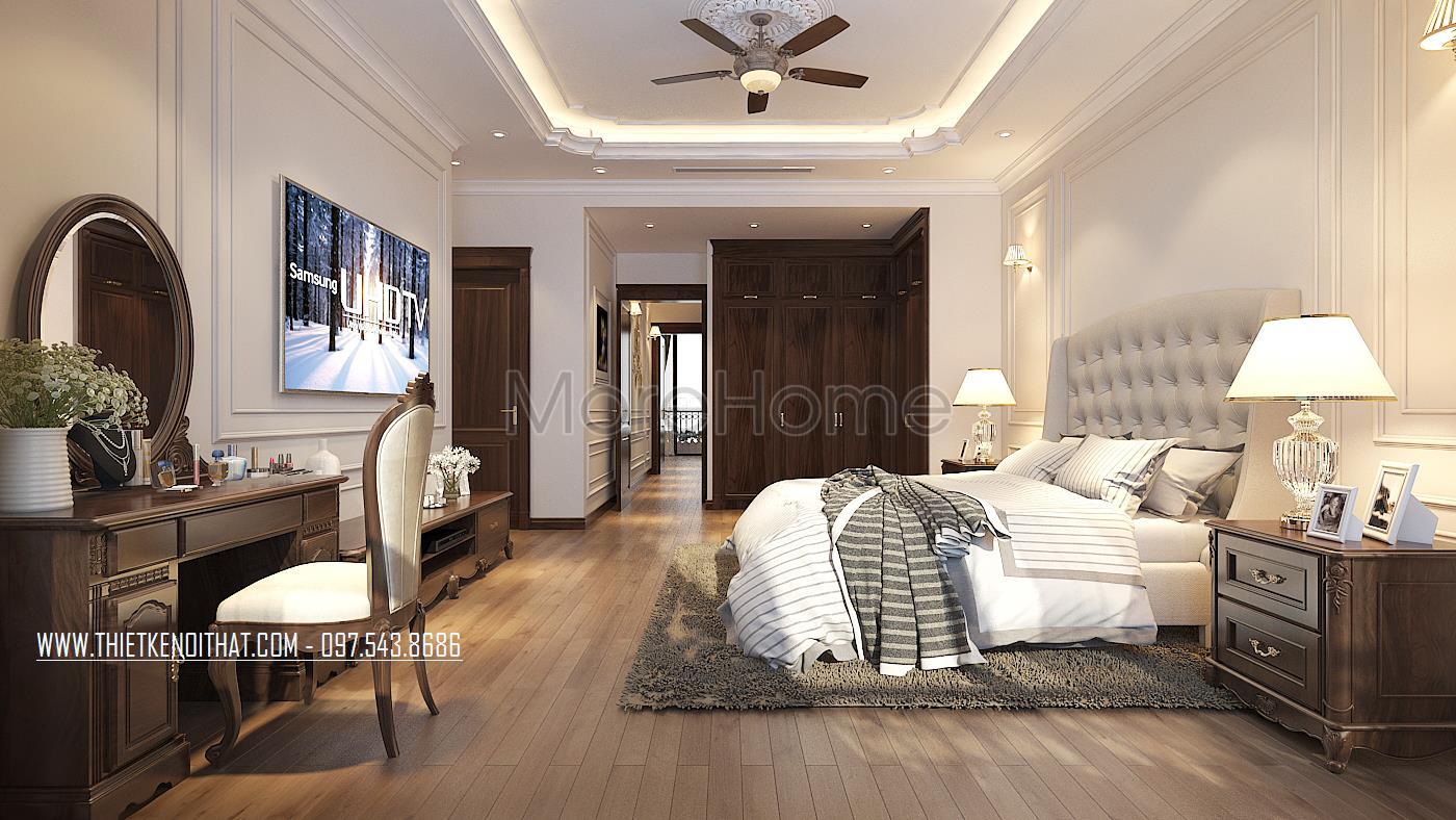 Những mẫu phòng ngủ gỗ óc chó tuyệt đẹp cho biệt thự cao cấp Những mẫu phòng ngủ gỗ óc chó tuyệt đẹp cho biệt thự cao cấp