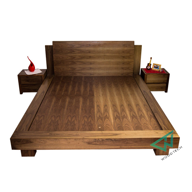 8 Mẫu giường ngủ gỗ óc chó đa dạng phong cách 8 Mẫu giường ngủ gỗ óc chó đa dạng phong cách