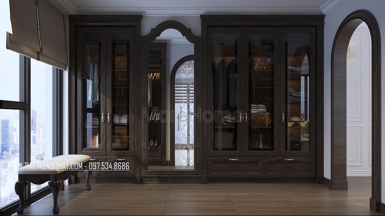 10 Mẫu tủ quần áo gỗ óc chó đẳng cấp thượng hạng