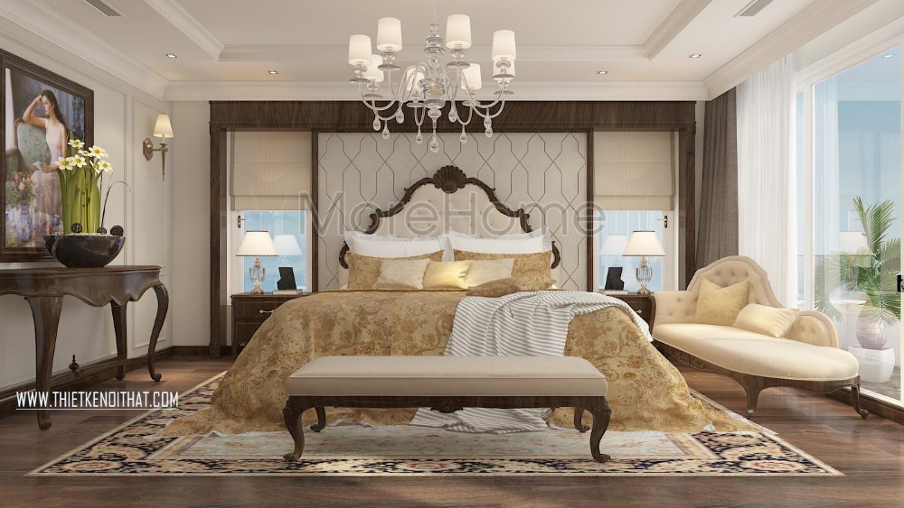 8 Mẫu giường ngủ gỗ óc chó đa dạng phong cách